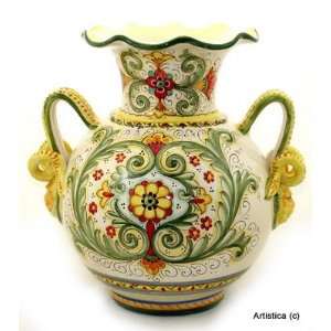   World Amphorae Vase w/Serpentine Handles [#1542 ONV]