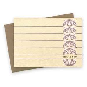  Night Owl Paper Goods Maze Violet Letterpress Card Office 