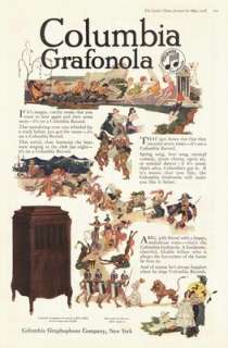   Grafonola phonograph jazz dance riot, dance characters advertising