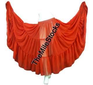 TMS 10 Yard 3 Tier Skirt Belly Dance Club Gypsy Costume  