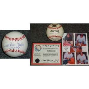 Pete Rose Signed NL Baseball w/HOF??:  Sports & Outdoors