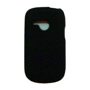 Black Rubber Soft Gel SKIN Case Cover for US Cellular LG Saber