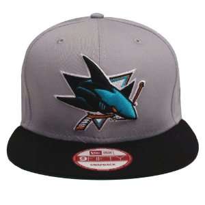  San Jose Sharks Retro New Era Logo Hat Cap Snapback Grey 