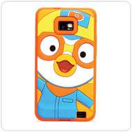 Phone Case Samsung Galaxy S2 Pororo n Circle Pink 3D Silicon Mobile 