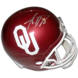 Adrian Peterson Autographed Helmet  Details: Oklahoma Sooners 
