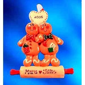  Personalized Gingerbread Couple Ornament by Ornaments with 