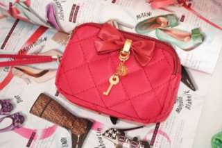 ViVi Quilted Satin Wristlet Makeup Bag Wallet 6 Colors  