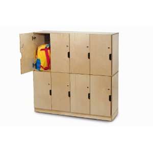Whitney Brothers Birch Laminate Backpack Storage With Locking Doors