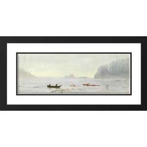 Bierstadt, Albert 24x14 Framed and Double Matted Indian Fisherman 