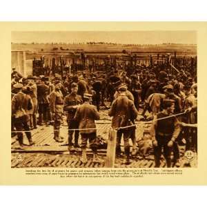  1920 Rotogravure WWI German Prisoners War POW Stockade 