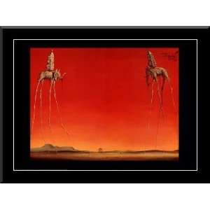  Salvador Dali Les Elephants FRAMED ART 28x40 Everything 