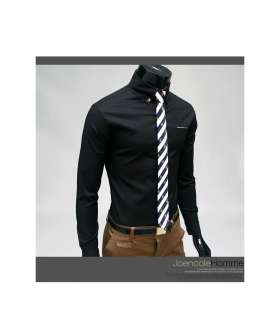 Bros Mens Premium DRESS POCKET Shirts BLACK SZ S,M,L no.17  
