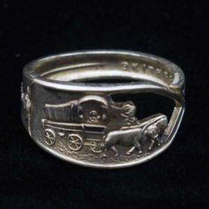 Sterling Spoon Ring Death Valley CA Covered Wagon size  