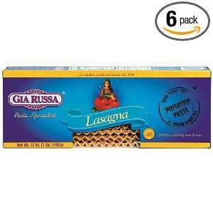Gia Russa Lasagna, 16 Ounce (Pack of 6)  Grocery & Gourmet 