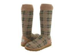 UGG Classic Knit Tall Knee Plaid Evergreen Cardy Cable Argyle 