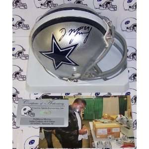    DeMarco Murray Hand Signed Cowboys Mini Helmet Sports Collectibles