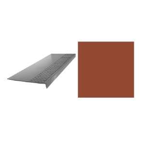  FLEXCO 6 Pack Earth Rubber Radial Square Nose Stair Tread 