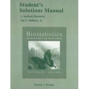   Student Solutions Manual [Paperback]: J. Jackson Barnette: Books