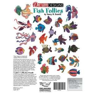  Fish Follies Embroidery Designs by Nancy Barrett on a 