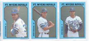 1985 Fort Myers Royals Jose Rodiles Phoenix Arizona AZ  