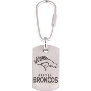    Titanium NFL Football Denver Broncos Logo Keychain Jewelry