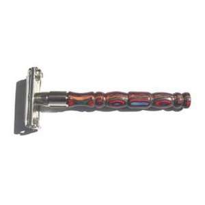 Freedom Hill Twist Double Edge Safety Razor with Colored Wooden Handle