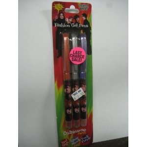   Family fashion gel pens 3pcs/ 4pk. red rage,silver shock,punk purple