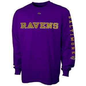   Ravens Purple Team Ambition Long Sleeve T shirt: Sports & Outdoors