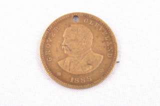 1888 Grover Cleveland Democratic Candidate Coin Token  