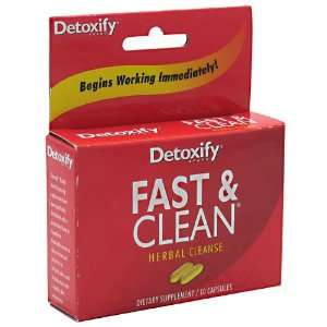  Detoxify Brand Fast and Clean Herbal   10 Capsules Health 