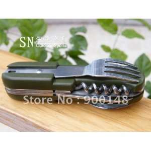  army style knife fork opener spoon bottle opener cutting 