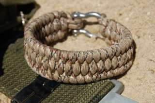 Paracord Survival Bracelet ( Desert Camo)  