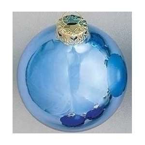   Baby Blue Glass Ball Christmas Ornaments 1.5 #27561: Home & Kitchen