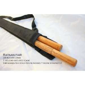  Arnis Rataan Pair of Sticks includes Black carrying case 