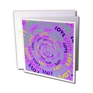   Never Ending Love Purple   Greeting Cards 12 Greeting Cards with
