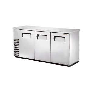  True S/S 2 solid Door 4 shelf Back Bar Cooler For 150 6 