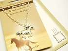 HORSE Cowgirl Necklace Western Jewelry Postcard Gift