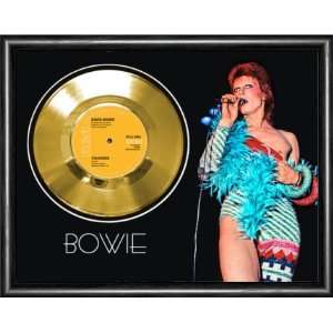  David Bowie Changes Framed Gold Record A3 Musical 
