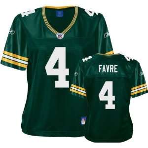  Brett Favre Reebok Green Premier Green Bay Packers Womens 