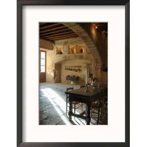  Medieval Kitchen, Chateau de Pierreclos, Burgundy, France 