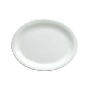  Bright White/Rego Collection PLATTERS OVAL NARROW RIM (2 