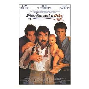 Three Men And A Baby Movie Poster, 26 x 37.75 (1987 