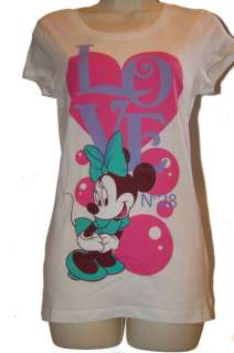 Cute Womens Disney Minnie Mouse Love No.28 T Shirt  