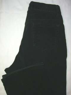 EDDIE BAUER Natural Fit Black Corduroy Pant Jean Size 6  