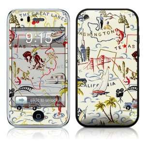  Road Trip Design Protector Skin Decal Sticker for Apple 3G 