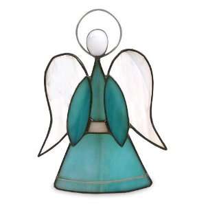  Stained glass statuette, Turquoise Angel
