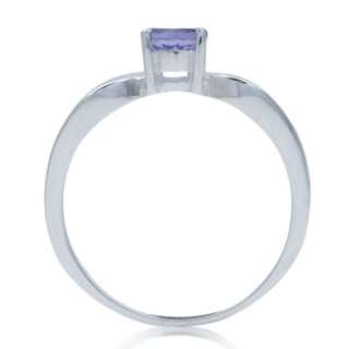 Natural Tanzanite 925 Sterling Silver Solitaire Ring  