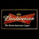   beer Bowtie Framed Art Bud Bar better than Mirror Man cave or Bar