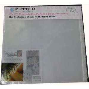  Zutter Pre punched Removable Page Protectors, 12 Inch by 