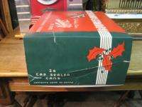 Schlitz Beer 1935 Cap Sealed Cone top Christmas Box Scarce  